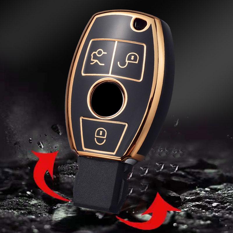 Für Mercedes Benz A B R G-Klasse GLK GLA GLC GLR W204 W210 W176 W202 W463 Schlüsselanhänger Hülle Schale Fob Schutz Auto Zubehör