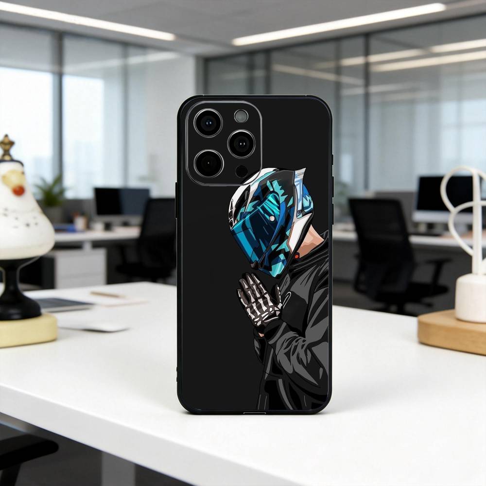 

M-Motorcycle Cool R-Rider MR Phone Case Silicone Soft For IPhone 17 16 15 14 13 12 11 X XR Plus Pro Max Plus iPhone16plus
