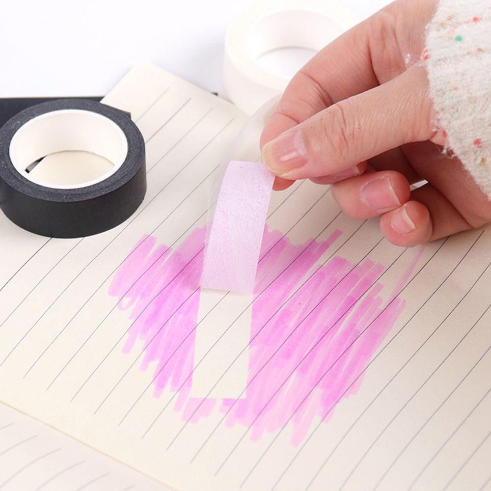 Home Renovation Sticker Black Office Masked  Paper Tape Decorative Paper Adhesive Tape Stationery