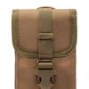 Military Mobile Phone Bag Leisure Nylon Waterproof Multifunction Phone Waist Pack for Outdoor Sports Khaki