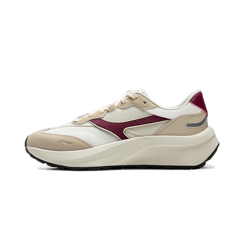 Li Ning Zheng Rong M500 Versatile Retro Thick Sole Fashion Trend Shock Absorption Non-Slip Wear-Resistant Support Low-Top Casual Shoes AGCV056-3