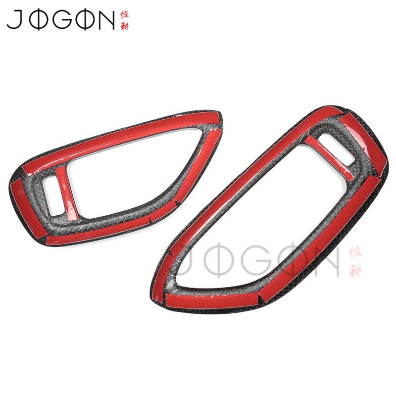 LHD Carbon Fiber Car Interior Center Dashboard Side Air Vent Left Right Outlet Cover Trim For Hyundai i30 N