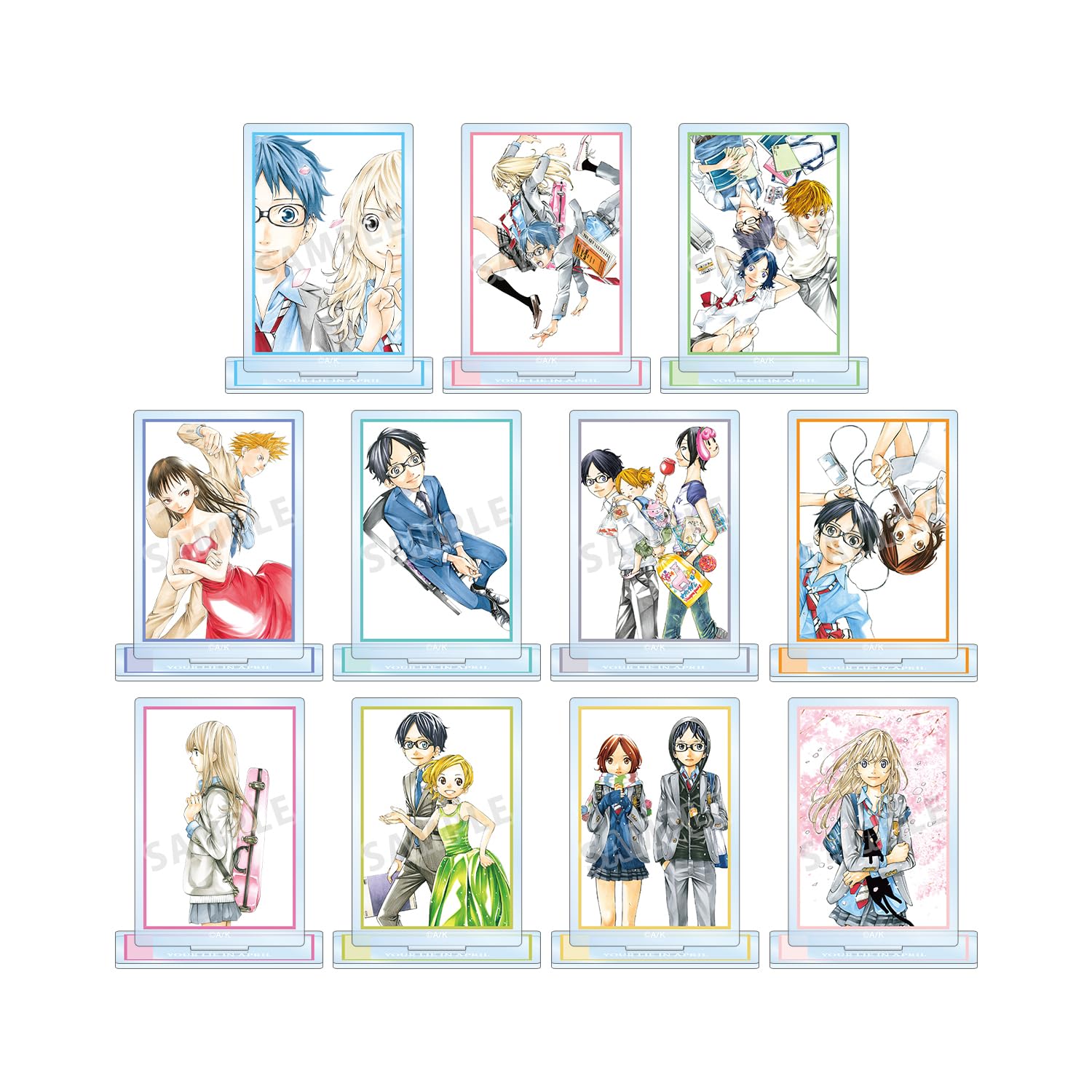 Your Lie in April Trading Acrylic Stands Box of 11