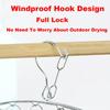 6-20Pegs Stainless Steel Clothes Drying Hanger Windproof Clothing Rack Clips Sock Laundry Airer Hanger Underwear Socks Holder