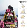 Pink Volleyball Customize Your Name Blanket Multi-purpose Personalized Blanket Comfortable Great for Livingroom Sofa Seaside Home Decor