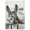 Retro Metal Wall Art, Tin Sign Home Decor, Living Room Painting 20x30 cm