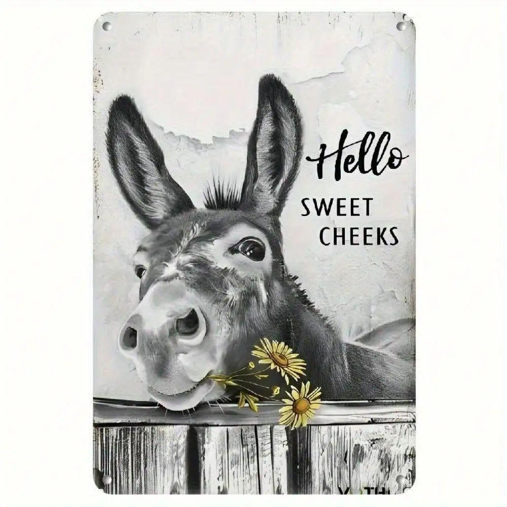Retro Metal Wall Art, Tin Sign Home Decor, Living Room Painting 20x30 cm