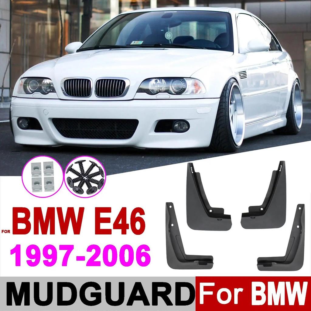 4 Stücke Vorne Hinten Schmutzfänger Spritzschutz Kotflügel für BMW 3 Serie E46 1997-2006 Schmutzfänger 1998 1999 2000 01 02 03 04 05