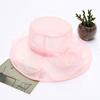 Veil Edge Sun Hat Ladies Summer Flower Organza Top Hat Beach Uv Protection Sun Hat