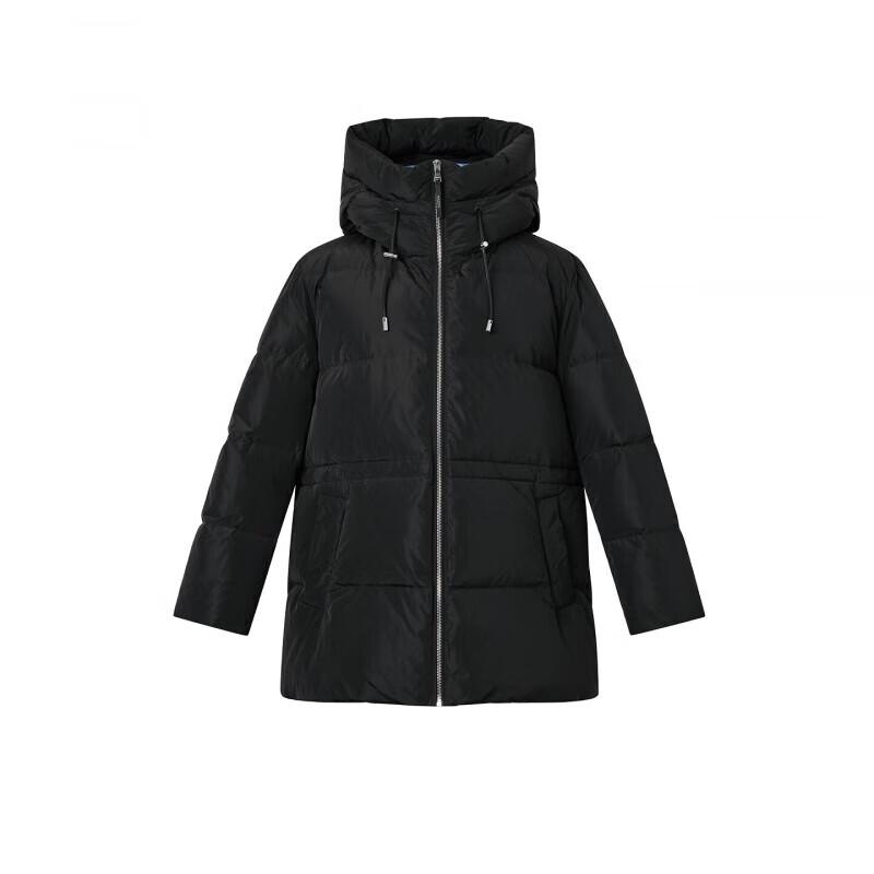 HAZZYS Women's Hooded Loose Fit Winter Down Jacket