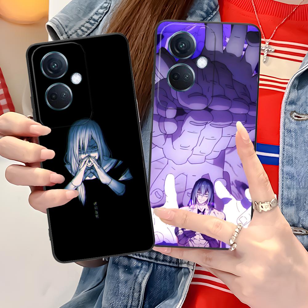 JJK Mahito Phone Case for OPPO Reno 14 13 12 11 10 9 8 7 6 5 F T Pro 5G Soft TPU Shockproof Cover