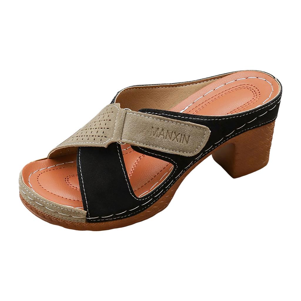 Dámské stylové sandály na platformě s otevřenou špičkou, sandály pro ženy, pohodlné, elegantní, dámské sportovní sandály, velikost 11