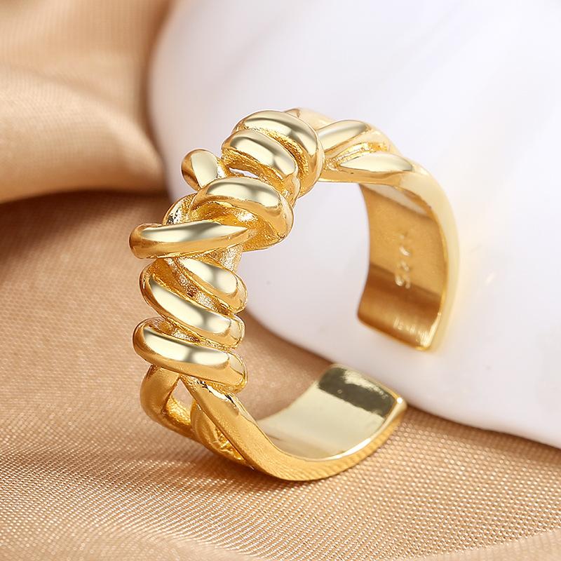 925 Sterling Silver Ring Open Adjustable Silver/Gold for Women Exquisite Student Girlfriend Jewelry Accessories Wedding Party
