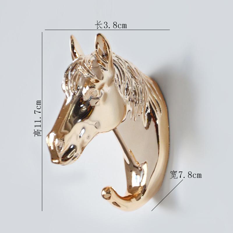 Europe Animal Shaped Hooks Deer Stags Rhino Horse Giraffe Elephant Head Wall Hanger Coat for Hat Hook Rack Holder Decoration