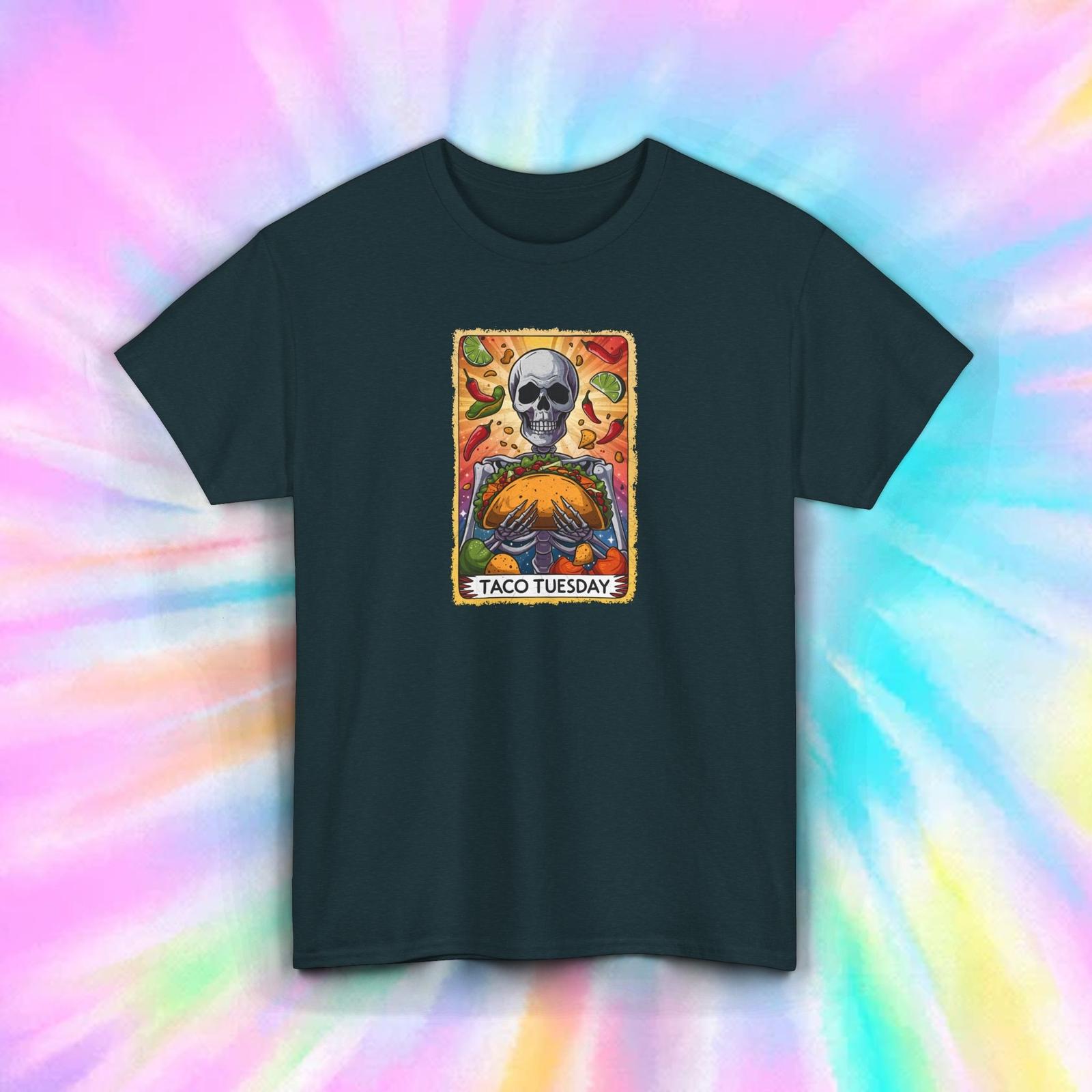 Taco Tuesday T-Shirt Funny Skull Mexican Food Lover Cinco De Mayo Gift S-5XL S разноцветный