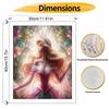 Disney Stained Glass Princess Oil Paint Hand Painting Kit Decoration Classic Style Home Decor Elegant Floral Art Wall Hanging Gift Craft