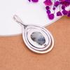 Dendritic Agate - Brazil 925 Sterling Silver Pendant V8253, White Pendant, Oval Pendant, Valentin's Day Gift, Gift For Her, Birthday Gift, Handmade Je