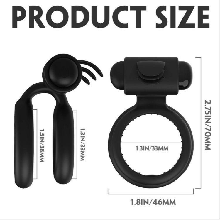 Bullet Vibrating Cock Ring Sex Toy For Male Penis Ring