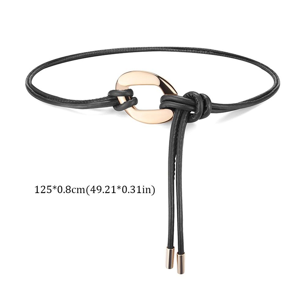DIY Schlankmacher-Seil mit Metallschnalle Dünner Bund Mode Geknoteter Gürtel Für Röcke Kleider Oberteile Kleidung