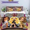 3pcs Bratz1 pattern bedding set duvet cover set includes duvet cover &pillowcases, perfect all season bedroom decoration & gift