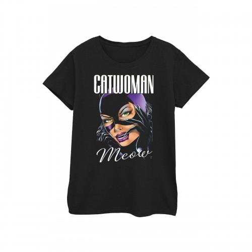 

DC Comics Womens/Ladies Batman Catwoman Feline Fatale Cotton T-Shirt білий
