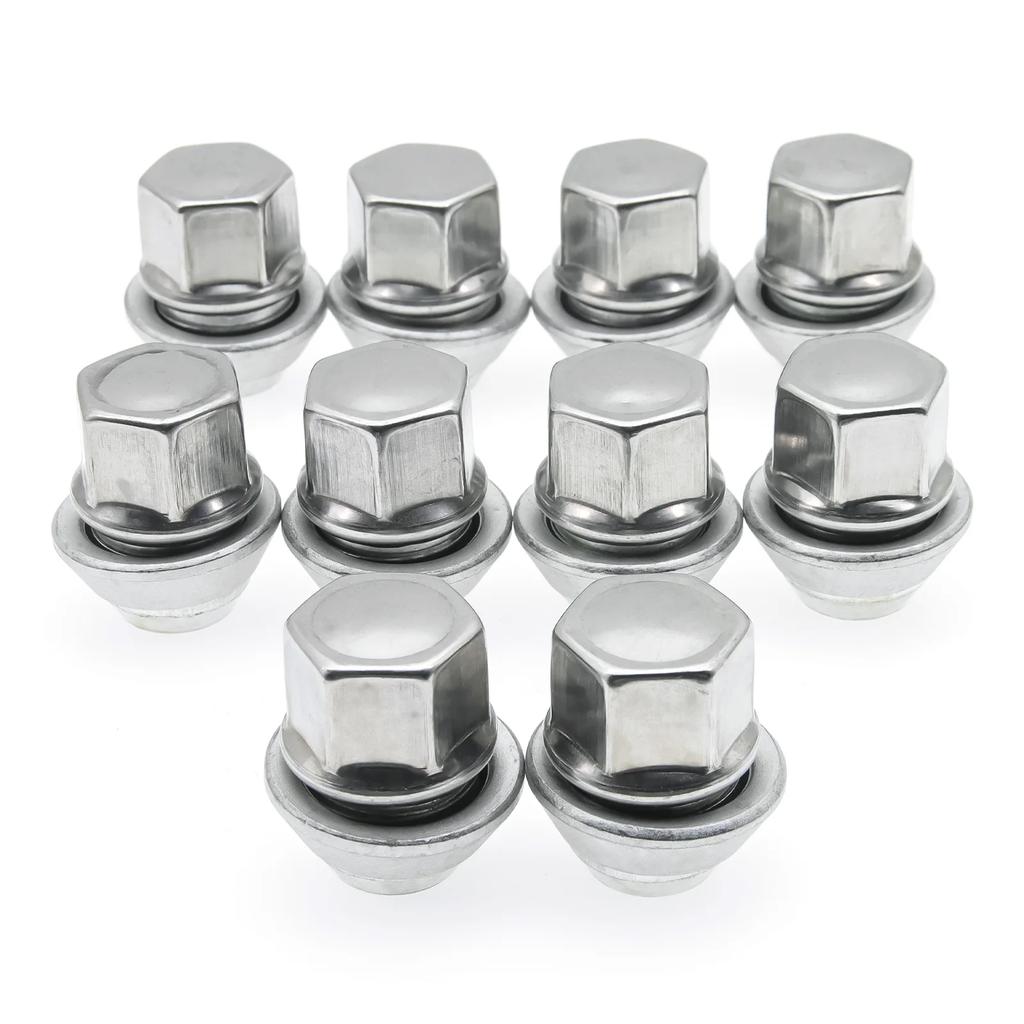 1 Piece M12 X 1.5 19MM Alloy Wheel Lug Nuts Chrome Hex Bolts Flexible For Ford Focus MK1 MK2 MK3 K14844 Car Accessories
