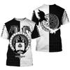 Printed T-shirt Men's Summer Short-sleeved Harajuku 3D T-shirt Men's Street Hip-hop Unisex T-shirt Top