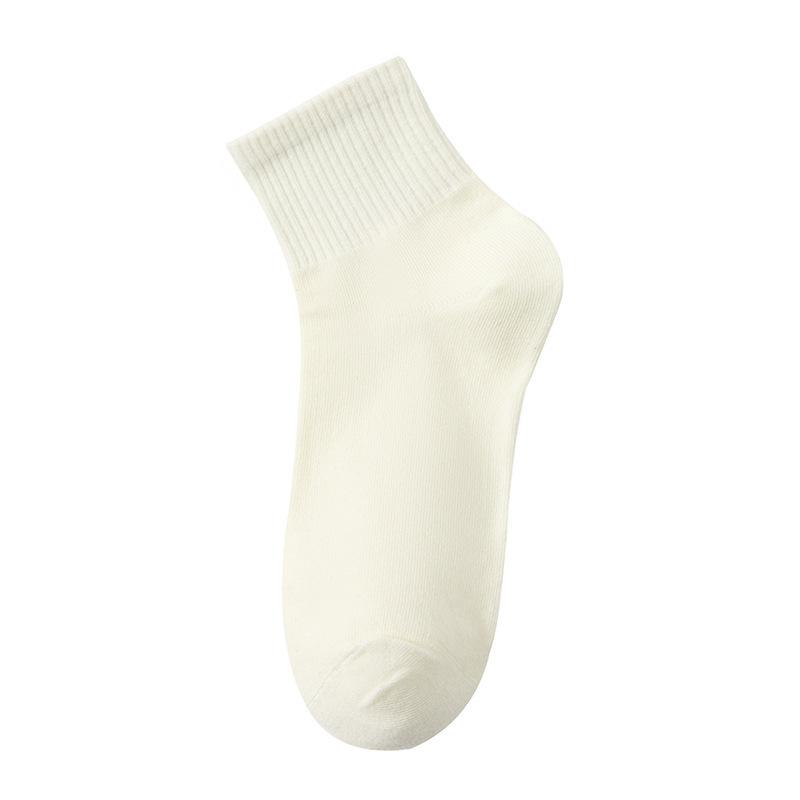 Dam Sommar Tunna Ren Bomull Andningsbara A-klass Antibakteriella Svettabsorberande Andningsbara Rörstrumpor