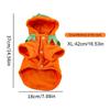 Halloween Pumpkin Dog Clothes Breathable Orange Dog Hoodie Pet Cosplay Costume for Pet Dog Cat