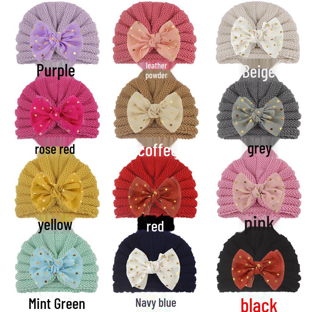 Europäische & Amerikanische Einfarbige Babywollmütze - Warm, Bequem, Atmungsaktiv für Herbst & Winter