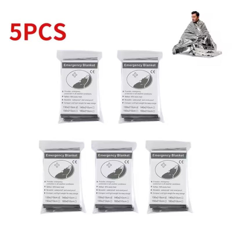 5-30 шт. Наружное Аварийное Золото-Серебро Спасательное одеяло Водонепроницаемое Первая помощь Спасательная штора Фольга Теплое Военное одеяло 130X210 см