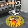 1PC Cats Heart Office Round Area Rug,  Mat Suitable ForOffice, Under Office Chairs Bedroom Living Room Home Decor, Room Deco