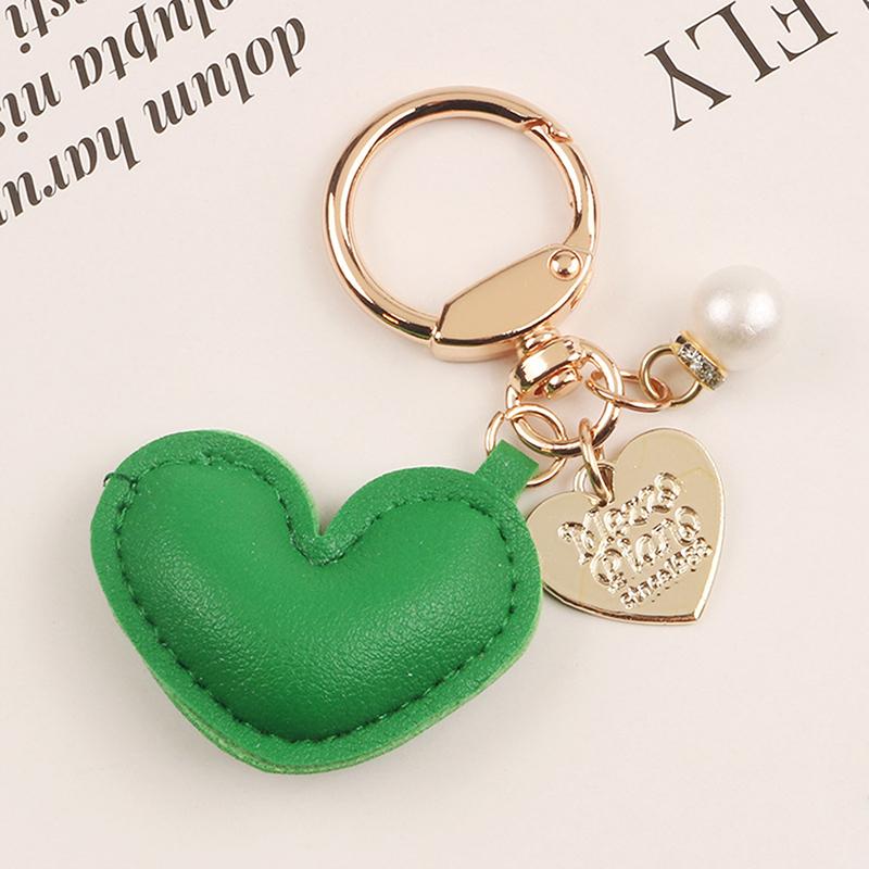 Cute Heart Keychain Phone Bag Backpack Charm Accessory Car Keychain Creative Schoolbag Pendant