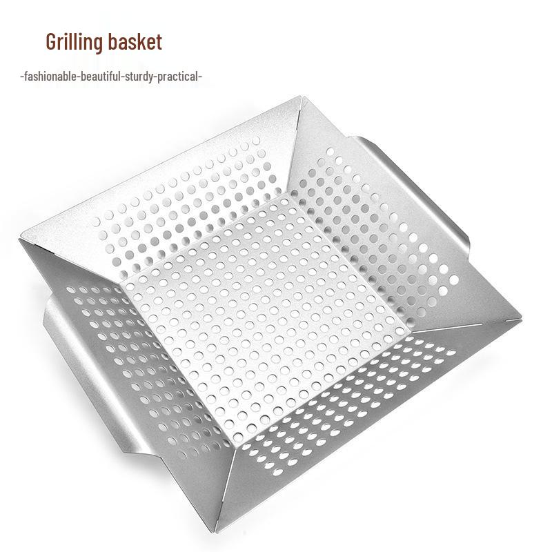 Stainless Steel BBQ Vegetable Grill Basket Pan