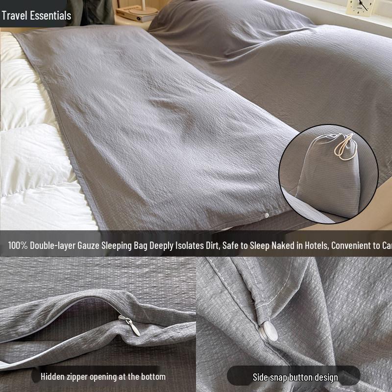 Portable Anti-Dirt Travel Sleeping Bag & Bed Sheet Set - Non-Cotton