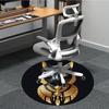 1pc Cat Pharaoh Office Round Area Rug, Indoor Mat Suitable ForOffice, Under Office Chairs Bedroom Living Room Home Decor, Room Decot083