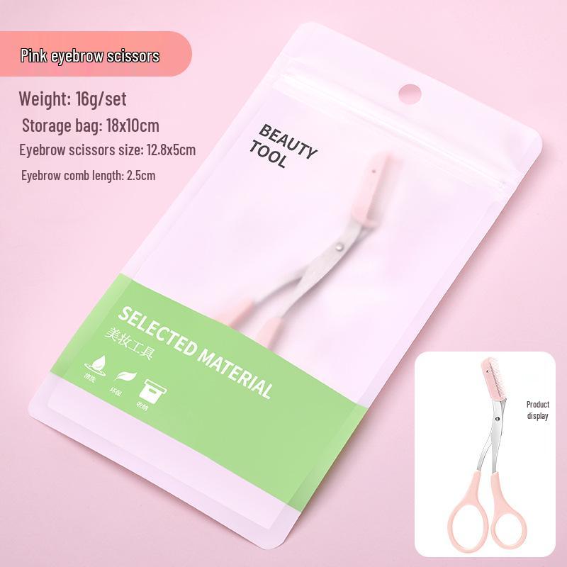 Eyebrow Shaping Kit: Beginner Scissors, Razor, and Comb Tools