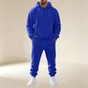 Men's Pullover Hoodie Sweatshirt Athletic Set for Training and Casual Wear