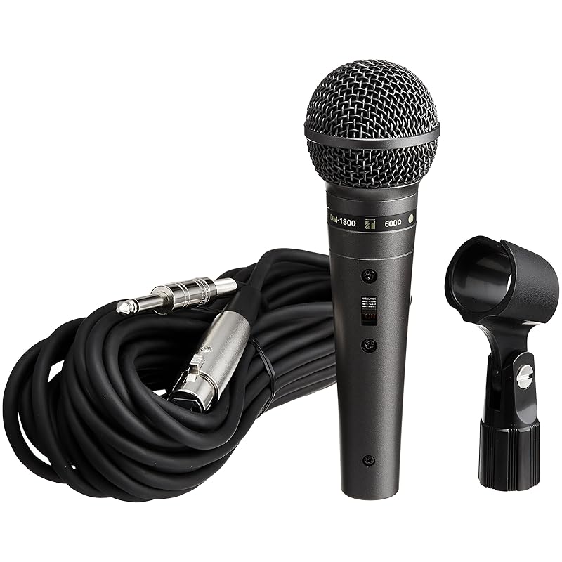 

TOA Hand-type dynamic microphone With talk switch DM-1300