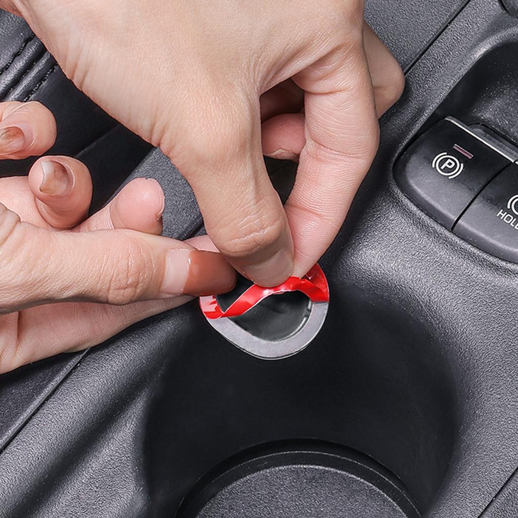 Vehicle Drink Secure Coasters Car Drink Holder Inserts Silicone Pad Cup Size Adapter Noise Reduction Antispill Accessory
