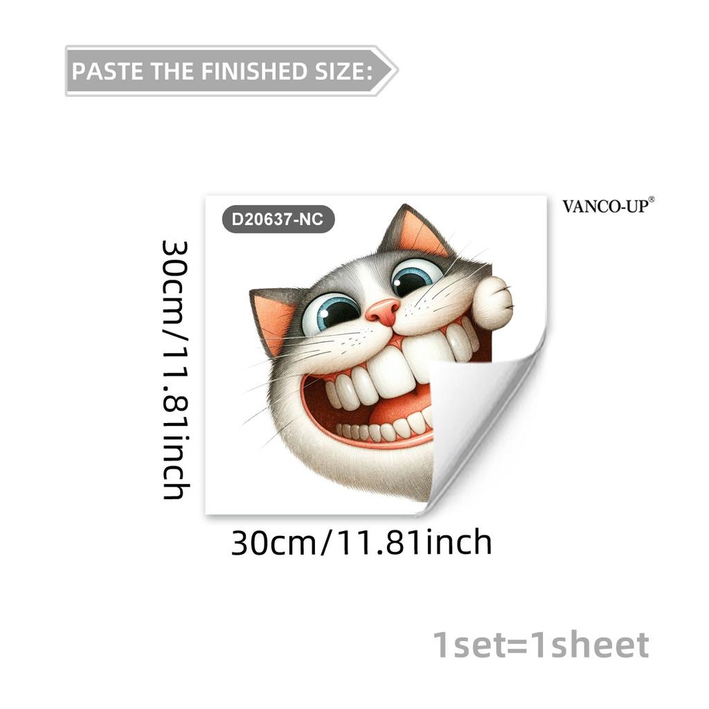 Creative Cartoon Animal Butterfly Static Window Stickers, No Glue Removable Glass Decals for Home Decor