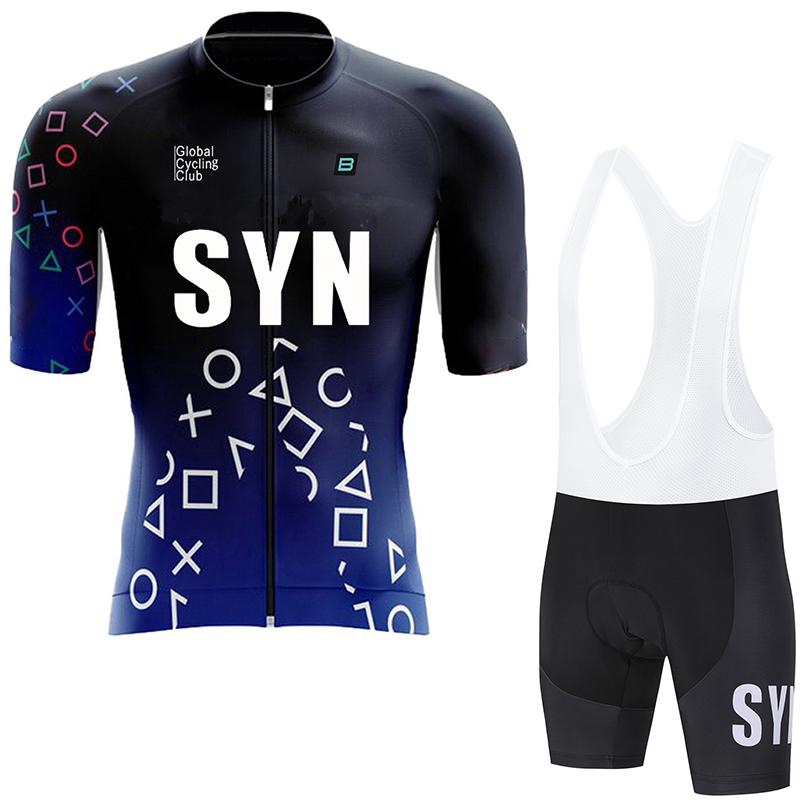 SYN Herren Radsportbekleidung Sommer Rennrad Trikot feuchtigkeitsableitend Radsport Set MTB Radsportbekleidung Radtrikot