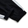 Fila Fusion Color Block Striped Loose Cuff Knit Casual Long Pants Women Bottoms Deep-Black T11W233604FBK