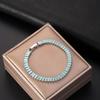 Rectangle Zirconia Zircon Chain Bracelet Rainbow Hand Chain New Crystal Bangles  Jewelry