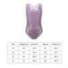 Girls Gymnastics Leotards Shiny Leotard Costume Sleeveless Athletic Acrobatic