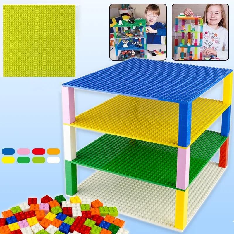 Non-Toxic Single Double Sided 32X32 16X16 16X32 Dots Classic Base Plates Blocks Diy Small Size Bricks Baseplates Construction Building Toy