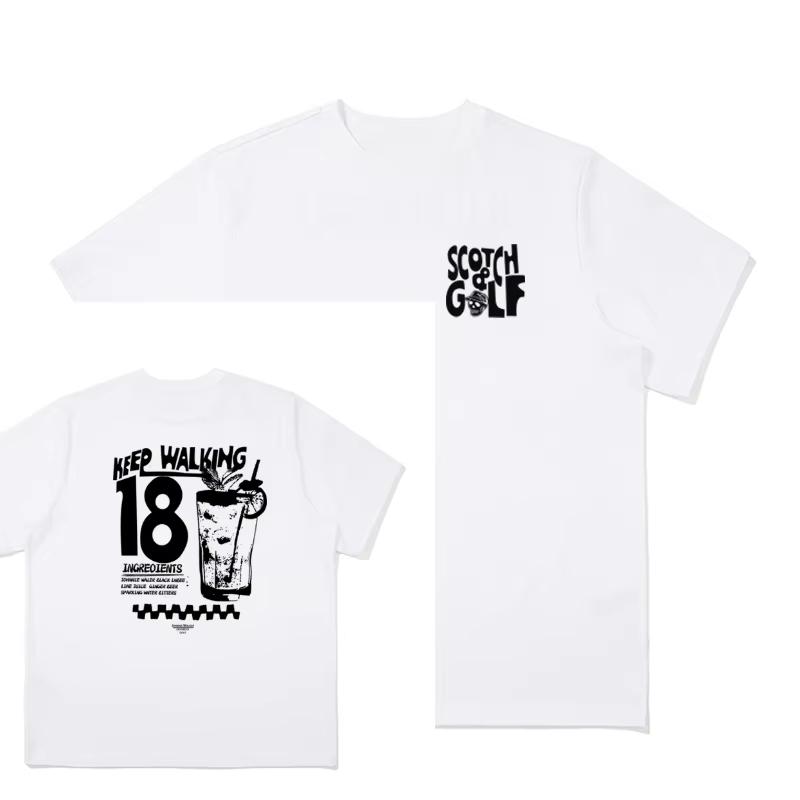 

2025 Новая футболка для гольфа DEVEREUXE GOLF24 Новая высококачественная футболка для гольфа Уличная с круглым вырезом и коротким рукавом Одежда Пара Расслабленная и удобная 4XL