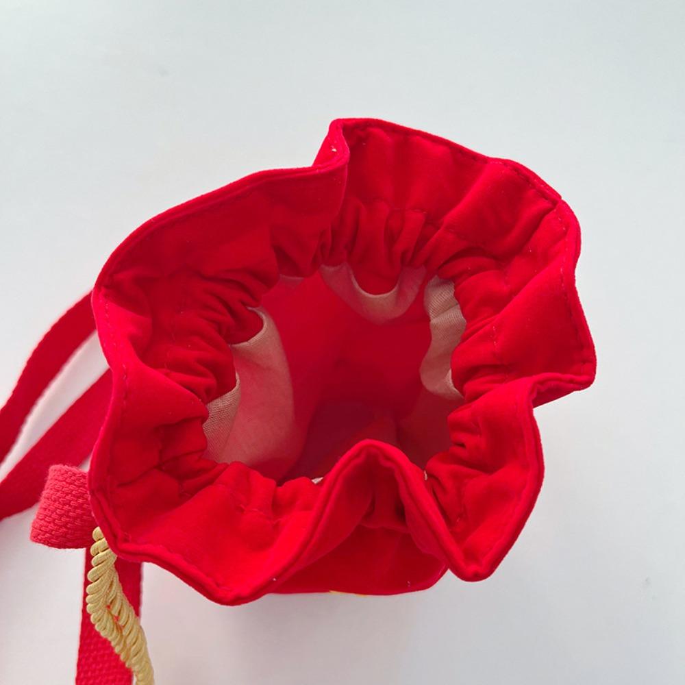 Red Canvas Coin Purse Wallet Lucky Wallet Gift New Year Coin Purse  Chinese New Year