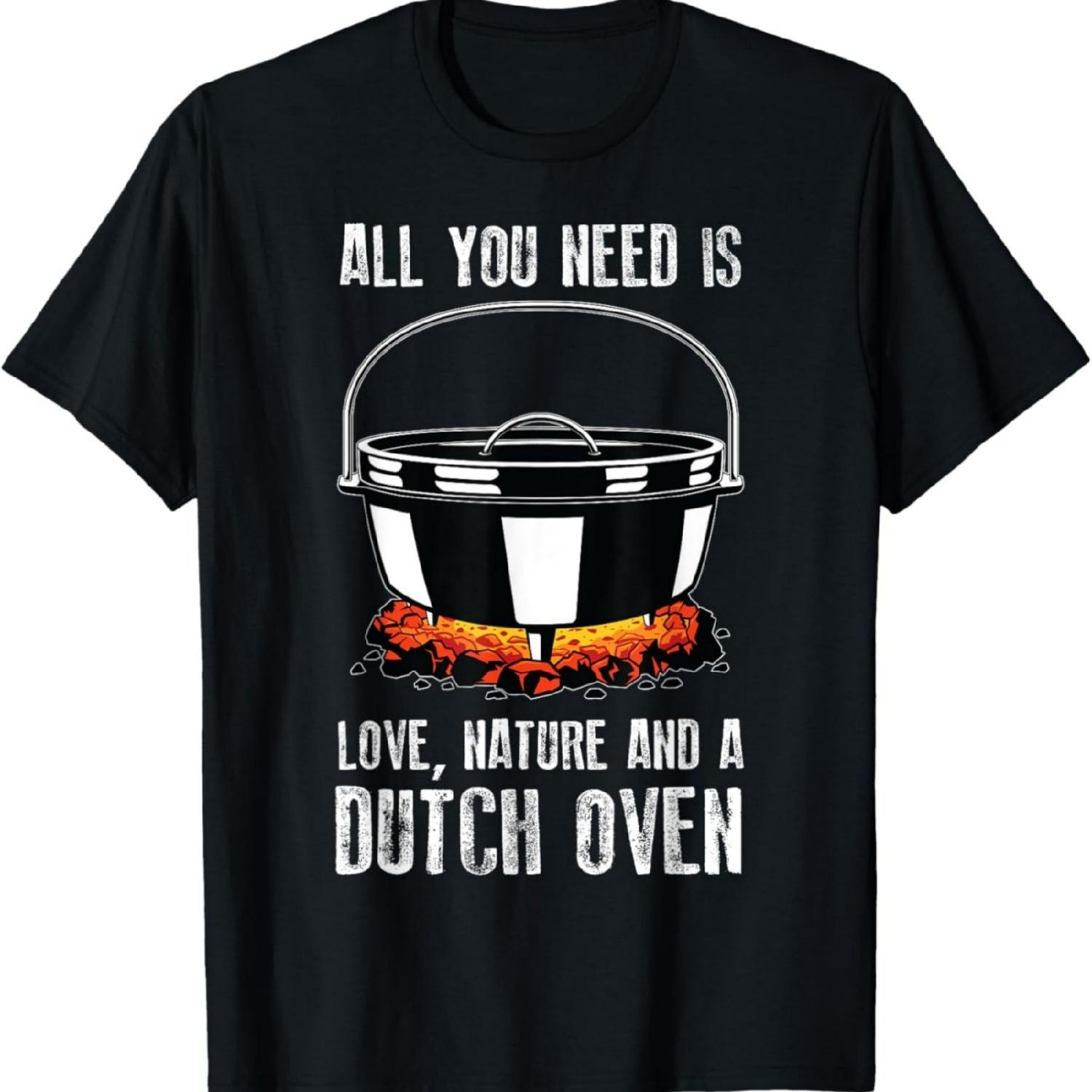 

Love Outdoor Cooking Campfire Chef Dutch Oven T-Shirt XXXXXL різнокольоровий