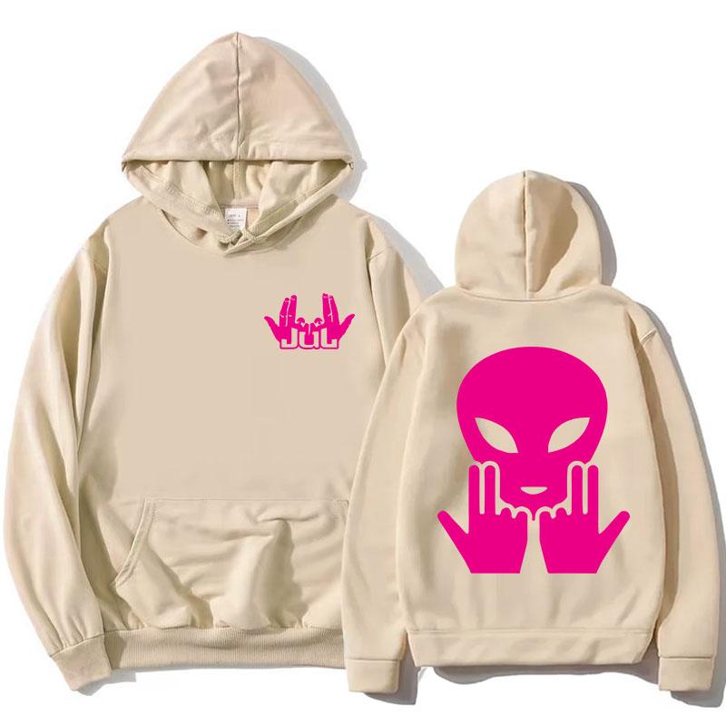 JUL Rapper Hip Hop Hoodies Unisex Streetwear Winter Langarm Locker Kapuzenpullover Grafikdruck Pullover Damen Hoodie